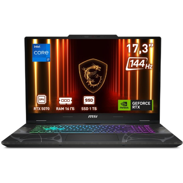 Фото - Ноутбук игровой MSI Cyborg 17 B13WGKG-274XUA (9S7-17U332-274) Translucent Black